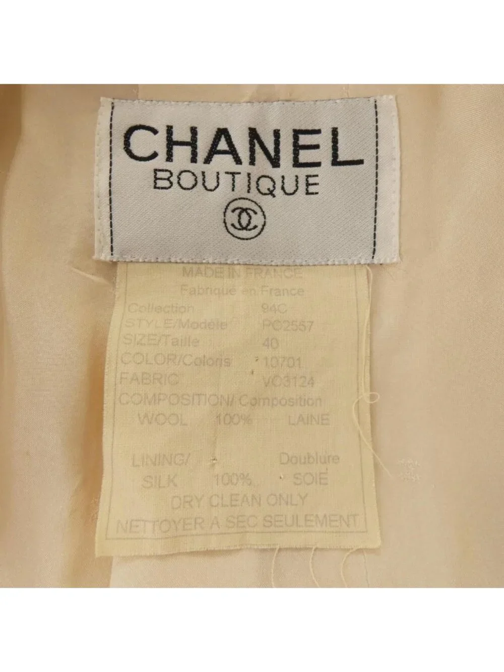Chanel Vintage 94c Jacket